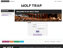 Tablet Screenshot of community.wolftrap.org